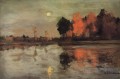 lune crépusculaire 1899 Isaac Levitan